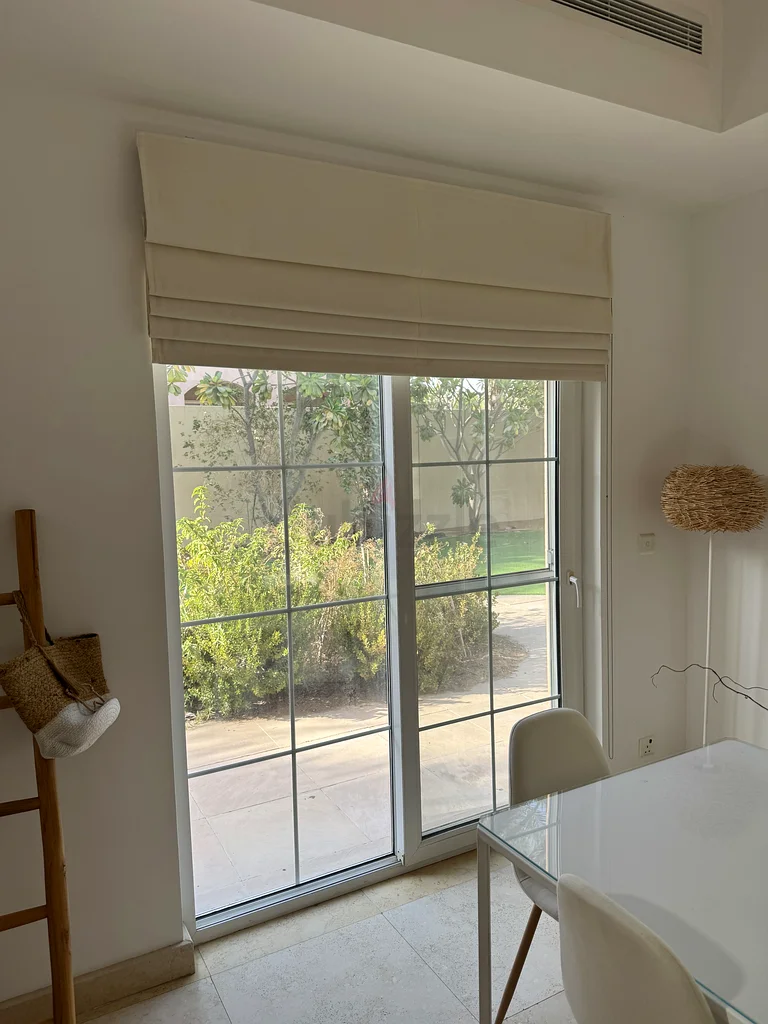 Full set of beige curtains for Arabian Ranches 1 Mirador 5 BR villa62865809044482111