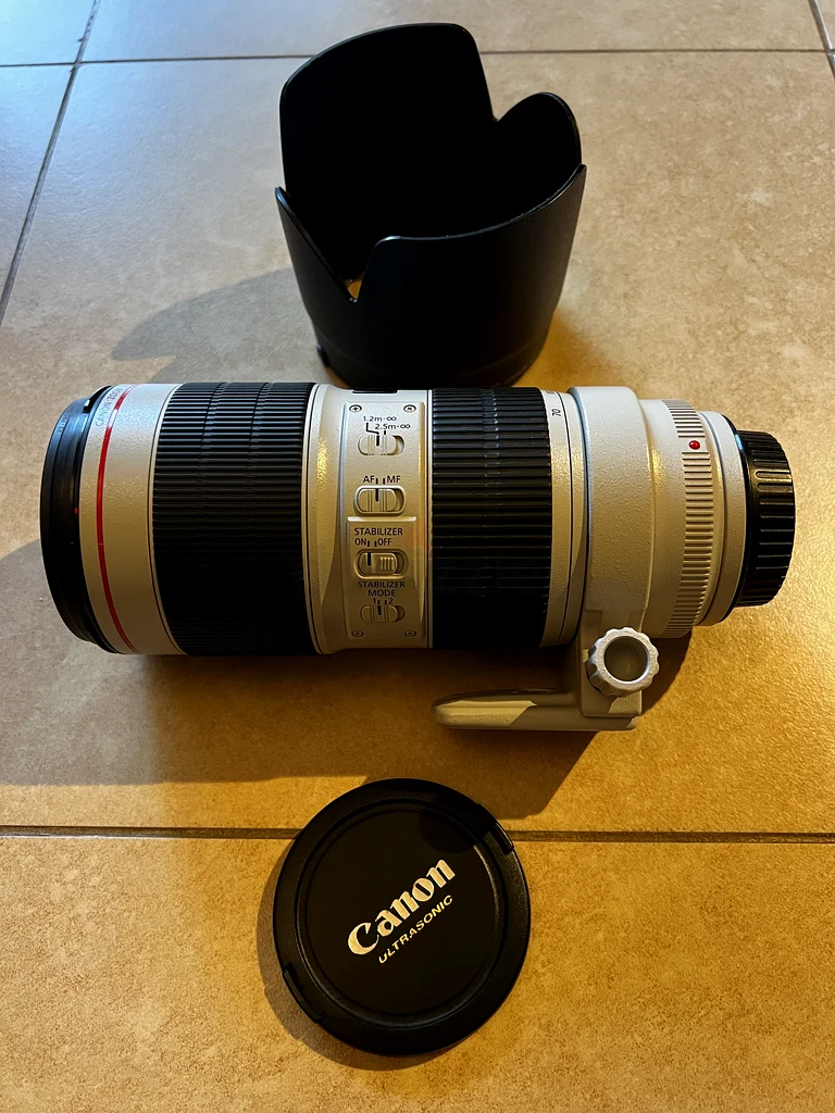 عدسة كانون إي إف 70-200 مم f/2.8L IS III USM مع غطاء + كابس + علبة629316718332191123