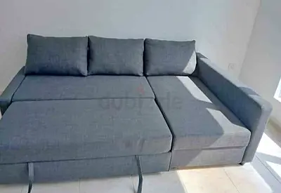 IKEA L Shape sofa with big storage in L , you can fix the L left and