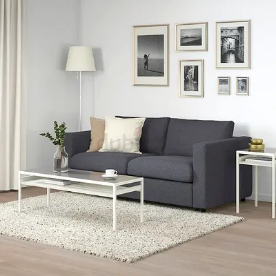 Ikea vimle sofa bed dark grey two seater