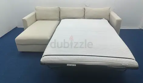 Brand new condition IKEA vimle beige color lshape sofa bed with storage