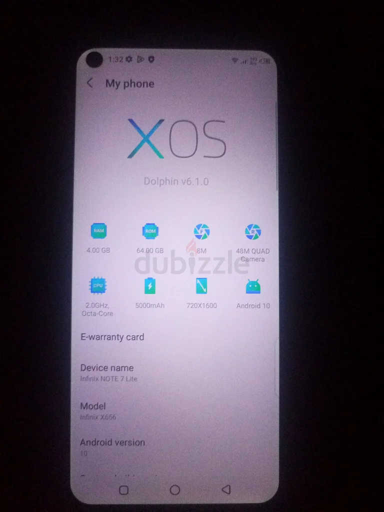 Infinix Note 7 lite63212893983489112