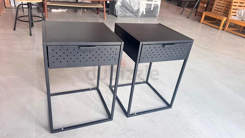 Bedside metal table 1 drawer black 40*40*5963217820141697112