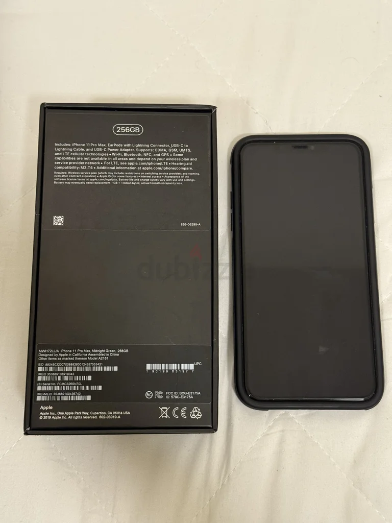 هاتف iPhone 11 Pro Max مع الفاتورة والعلبة62864709944321112