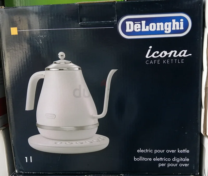 DeLonghi Icona Café 1L Gooseneck Kettle KBOE2030.W, White63254502041858111