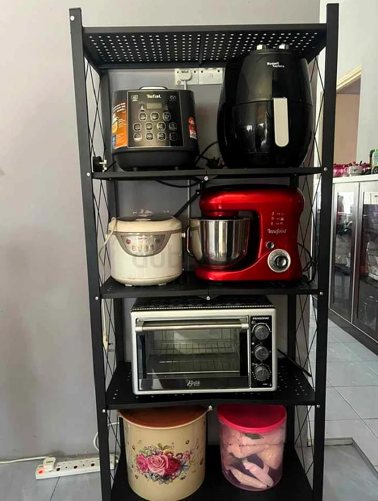 Heavy Duty kitchen 5 tier storage Shelf No Need to Assemble63210888482563111