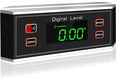 Digital Level Angle Finder Waterproof IP65 Protractor Angle Gauge Inclinometer with Backlight V-Groo