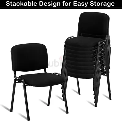 Conference Room Stackable Armless Office, Meeting, Guest  Reception Chairs Stacking Chairs
