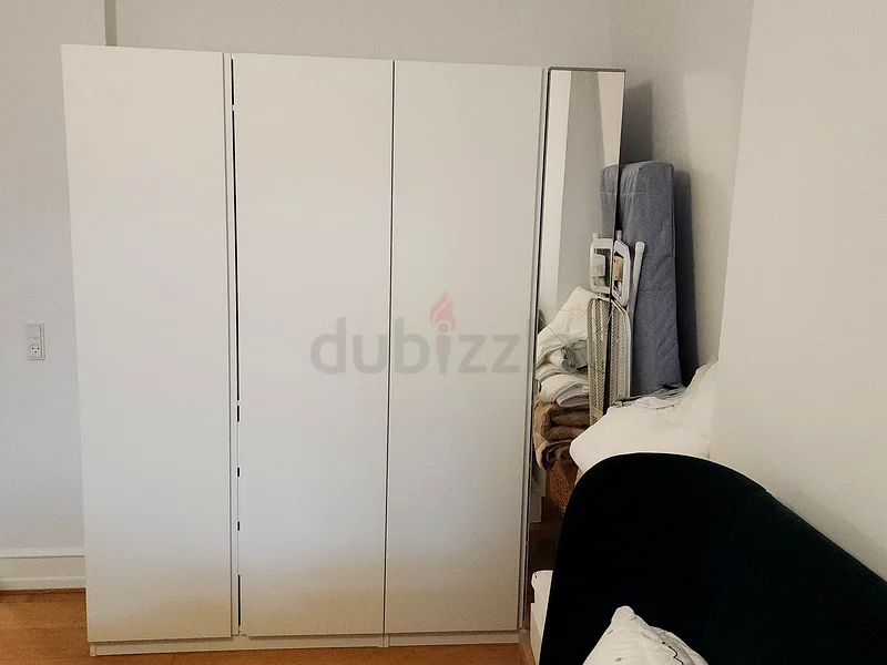 Ikea White Wardrobe with Mirror - Perfect for Any Bedroom (multiple units available)62863820938627112