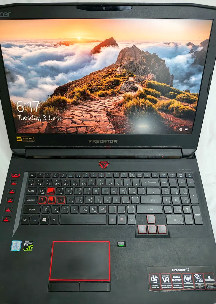 Acer Predator 17 4K i7 GPU 1060 Gaming63255525872385110