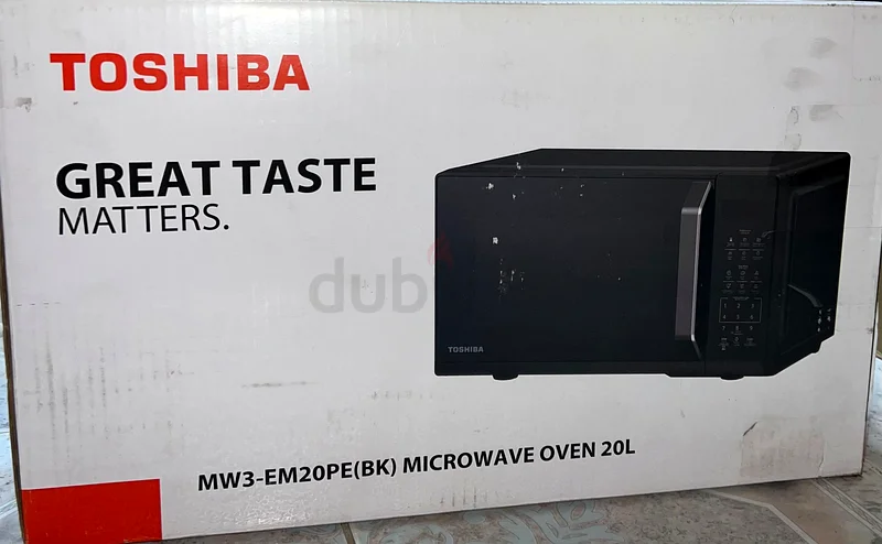 New Toshiba Microwave Oven 20-Litres MW3-EM20PE(BK) without Box63249255404675111