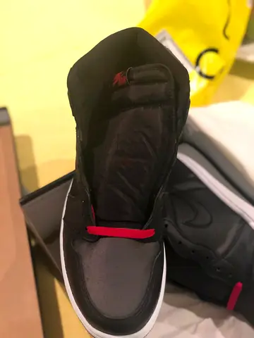 Stylish Air Jordan 1 high Black satin Res