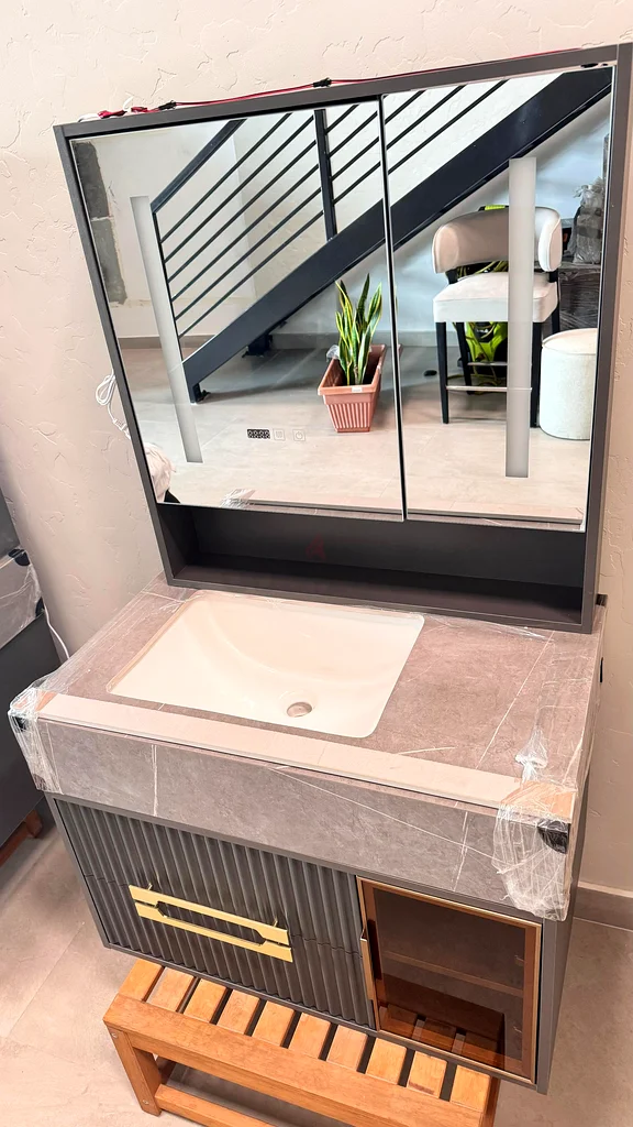 NEW bathroom set cabinet with sink 80*5063185236089859113