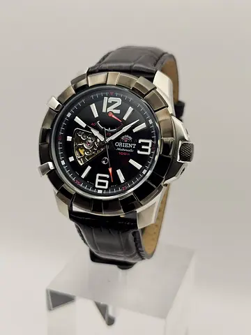 Orient FT03004B Mens Guardian Black Leather Automatic Watch