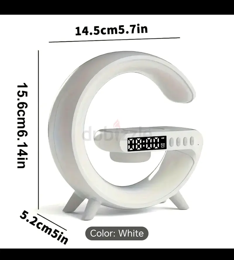 G-Shaped Modern Alarm Clock - Sleek and Stylish Decor!