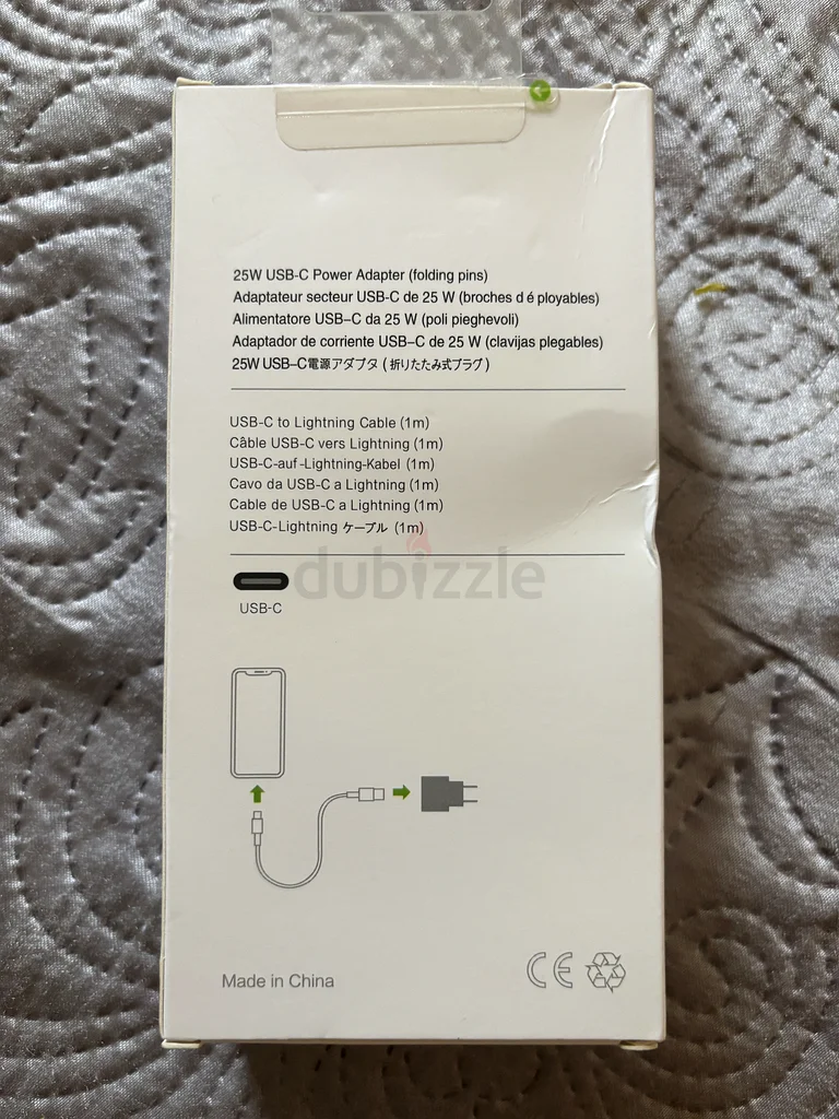 محول طاقة جديد كليًا بقوة 25 واط مع كابل Lightning USB-C63260219870849112