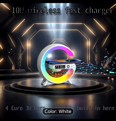 G-Shaped Modern Alarm Clock - Sleek and Stylish Decor!