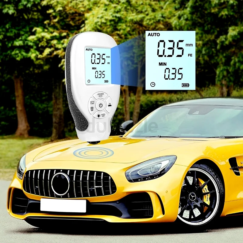 Eacam 0-2000UM Thickness Gauge High Precise LCD Digital Automobile Film Thickness Meter Car Paint Co63263524278659112