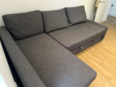 L sofa bed with storage