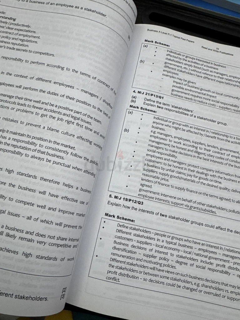 (Solved) A-level 9609 Business Paper-1 (Topical pastpapers)63264065869442111