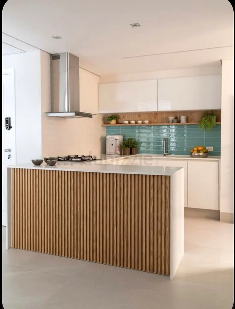 Modern kitchen island with panels63219342199427110