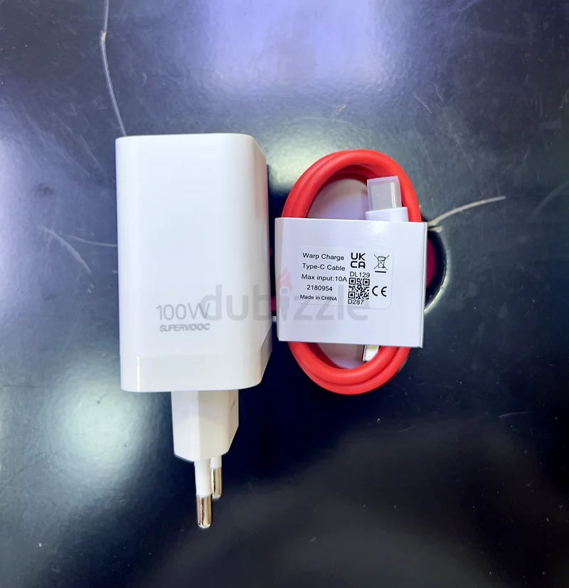 شاحن صغير وفعال بقدرة 100 واط مع كابل خالٍ من التشابك، يدعم الشحن السريع Super VOOC63265598523011111