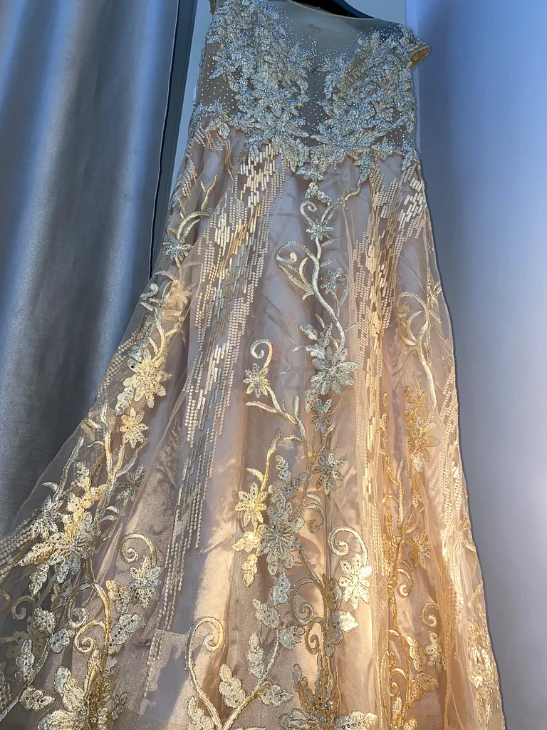 Elegant Evening Gown with Intricate Beading63239079704579111
