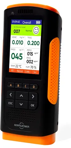 Indoor Air Quality Monitor,AQI Meter for PM2.5 VOC,Air Quality Tester for Formaldehyde