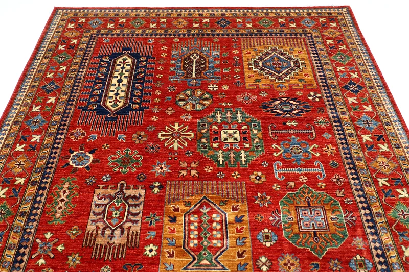 سجادة يدوية على الطراز الفارسي الزاهية - مثالية لغرفة معيشتك!63215376707202113