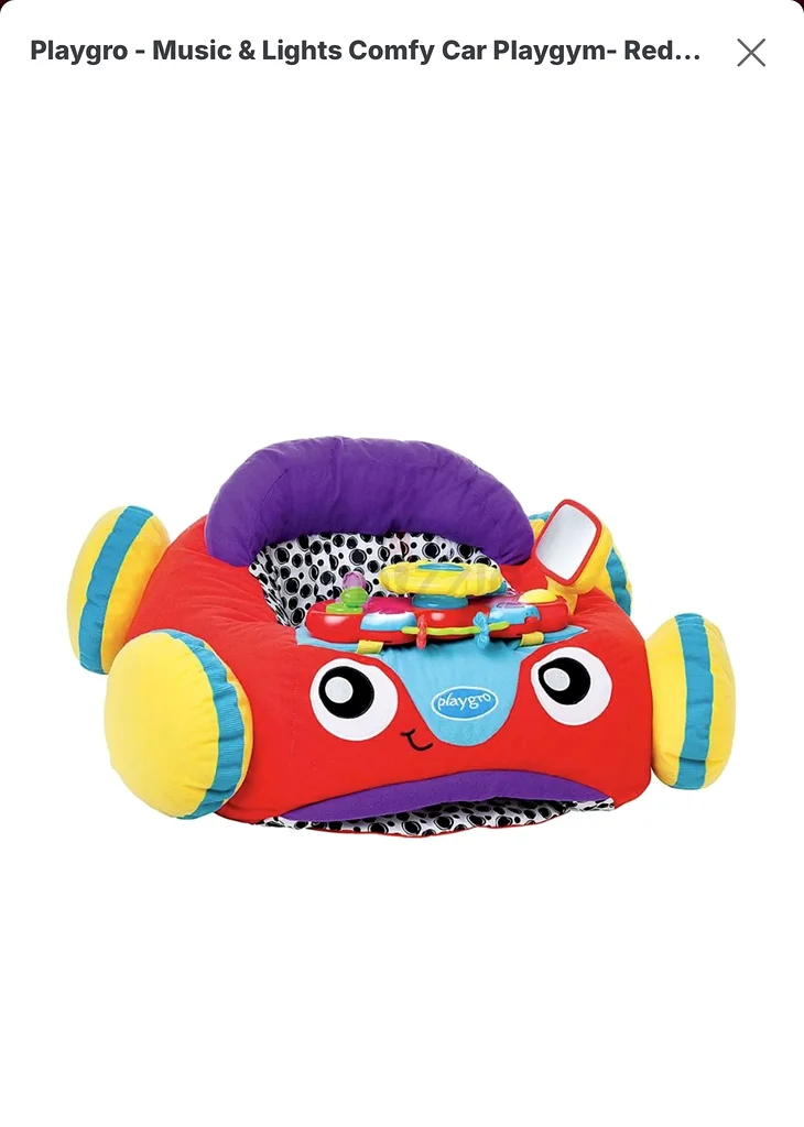 Playgro Grow n Play 3-in-1 Comfy Car - Fun  Music for Your Baby!63229679599489111