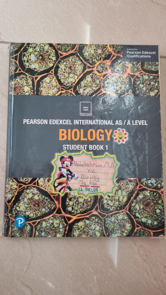 كتاب الطالب في البيولوجيا على مستوى A الدولي - بيرسون إديكسيل الدولي62935676482307116