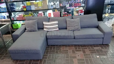 Selling ikea kivik Lshape sofa dark grey like a brand New