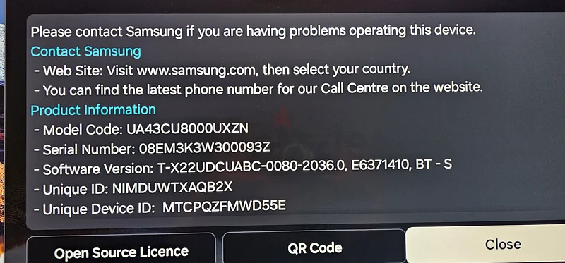 Samsung CU8000 UHD 4K63165715553281114
