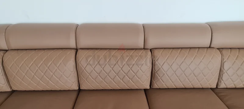 طقم أرائك ماجليس وحدوي مع طاولة قهوة - لون محايد وسهل التنظيف62864709416833113