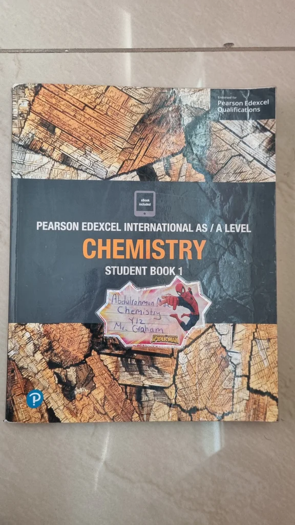 الكيمياء الدولية مستوى A - كتاب الطالب 1 لشركة بيرسون إديكسيل629356764992011113