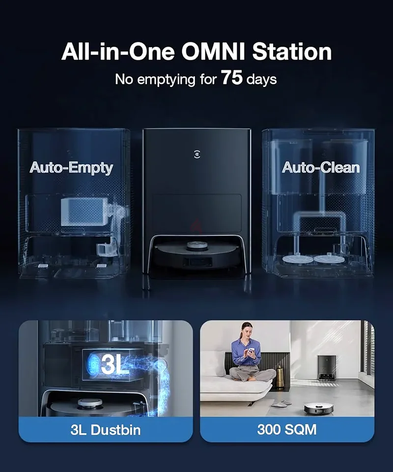 مكنسة روبوتية ECOVACS X1 OMNI63253470065025112