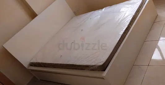 IKEA malam queen size 160/200 bed with IKEA mattress and 2 storage drawers underneath