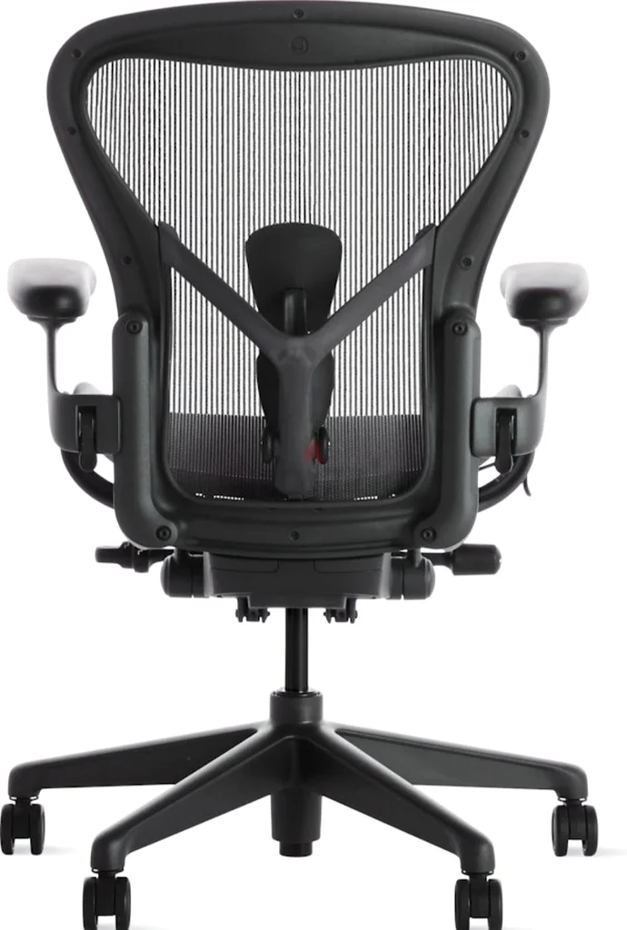 Herman Miller Aeron Remastered Office Chair Size B, Contemporary Style, Graphite Color, Pellicle Mat63217823626371112