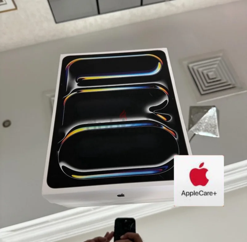 iPad Pro 13 M4 بسعة 256 جيجابايت واي فاي / شبكة خلوية 5G مع Apple Care Plus62863823324290114