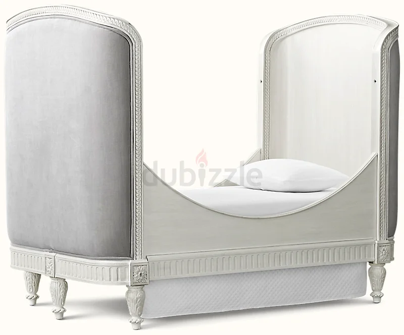 RH Belle Upholstered Crib63265599191169112