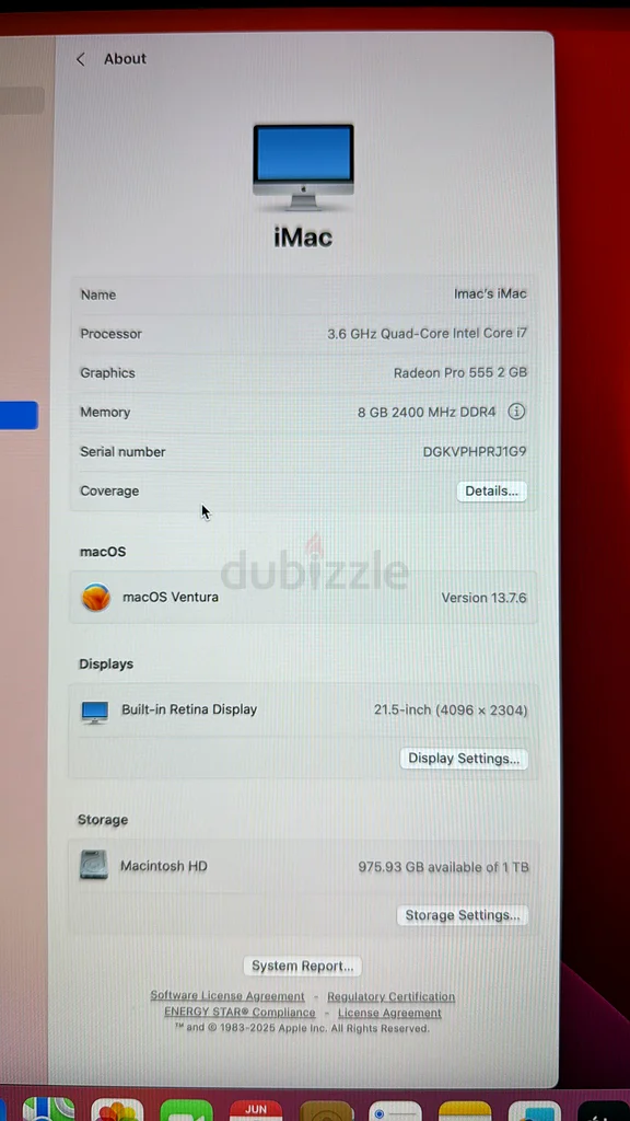 أبل آي ماك 21.5 بوصة رتينا 4K (2017) - سطح مكتب أنيق وموثوق62931665833729114