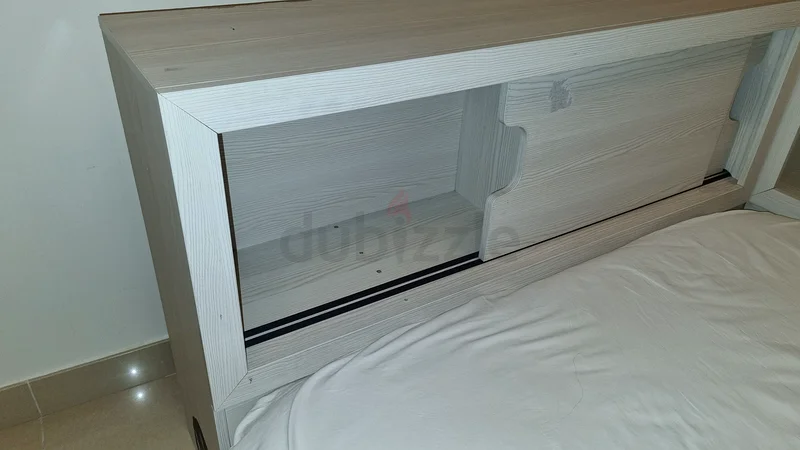Modern Platform Double Bed with Storage - Hpme Center62864708634371111