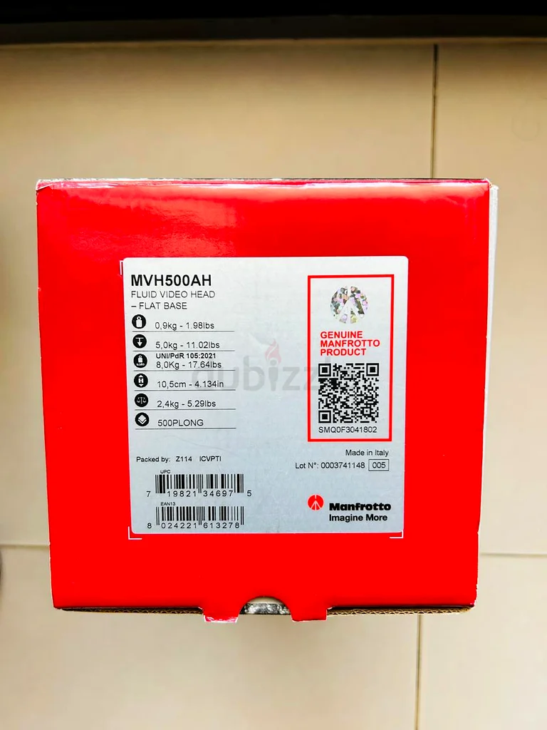 رأس الفيديو Manfrotto MVH500AH مع قاعدة مسطحة62931672558593112