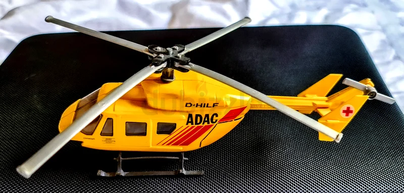 SIKU ADAC D-HILF Scale- 1 :55 Charming Yellow Diecast Toy Helicopter for Kids62863823513091112