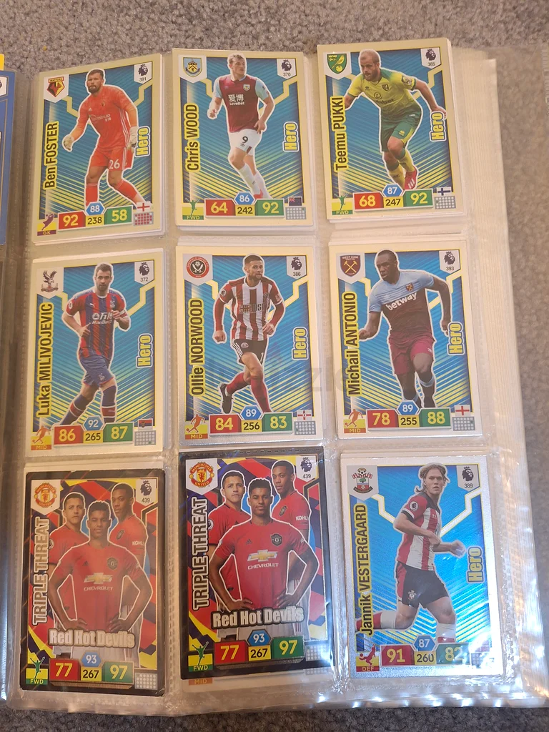 panini cards Premier league. 2019/20 football cards63208861167234112