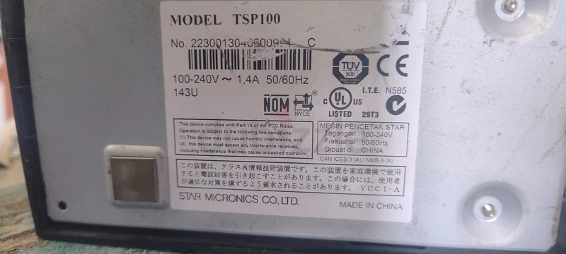 طابعة حرارية عالية الأداء من ستار ميكرونيكس TSP100 للبيع!63260223580417111