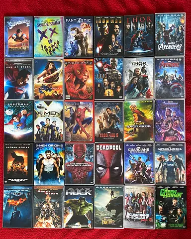 Super hero movies AED 20