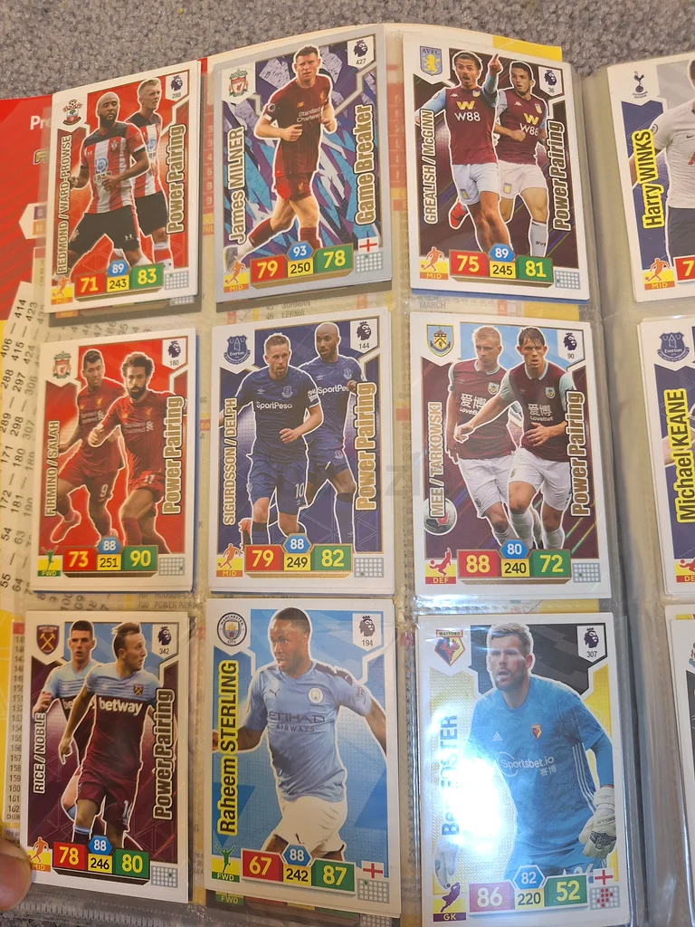 panini cards Premier league. 2019/20 football cards63208861167234113