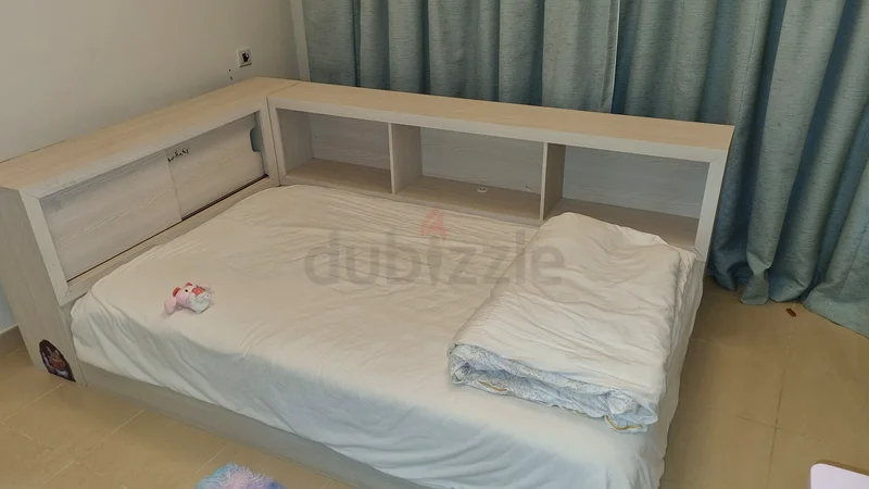 Modern Platform Double Bed with Storage - Hpme Center628647086343711125