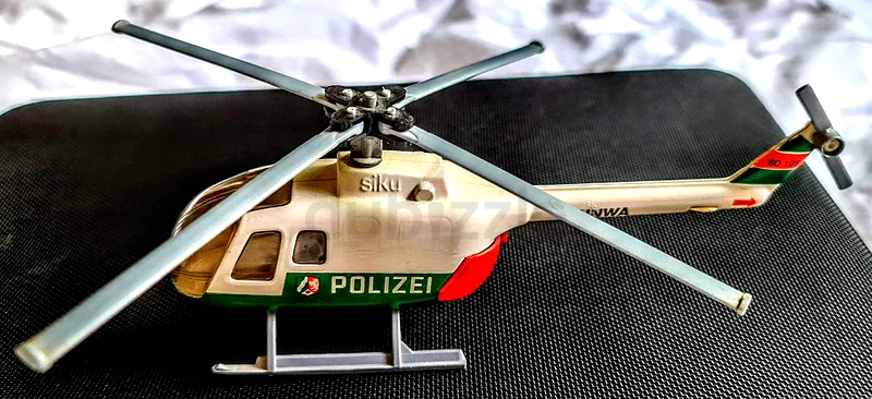 SIKU Scale 1:55 Vintage Police Toy Helicopter - A Classic Collectible!62863823518977111